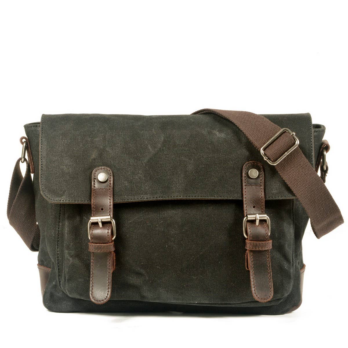 MENS WATERPROOF WAXED CANVAS SATCHEL BAG_CWAB5560