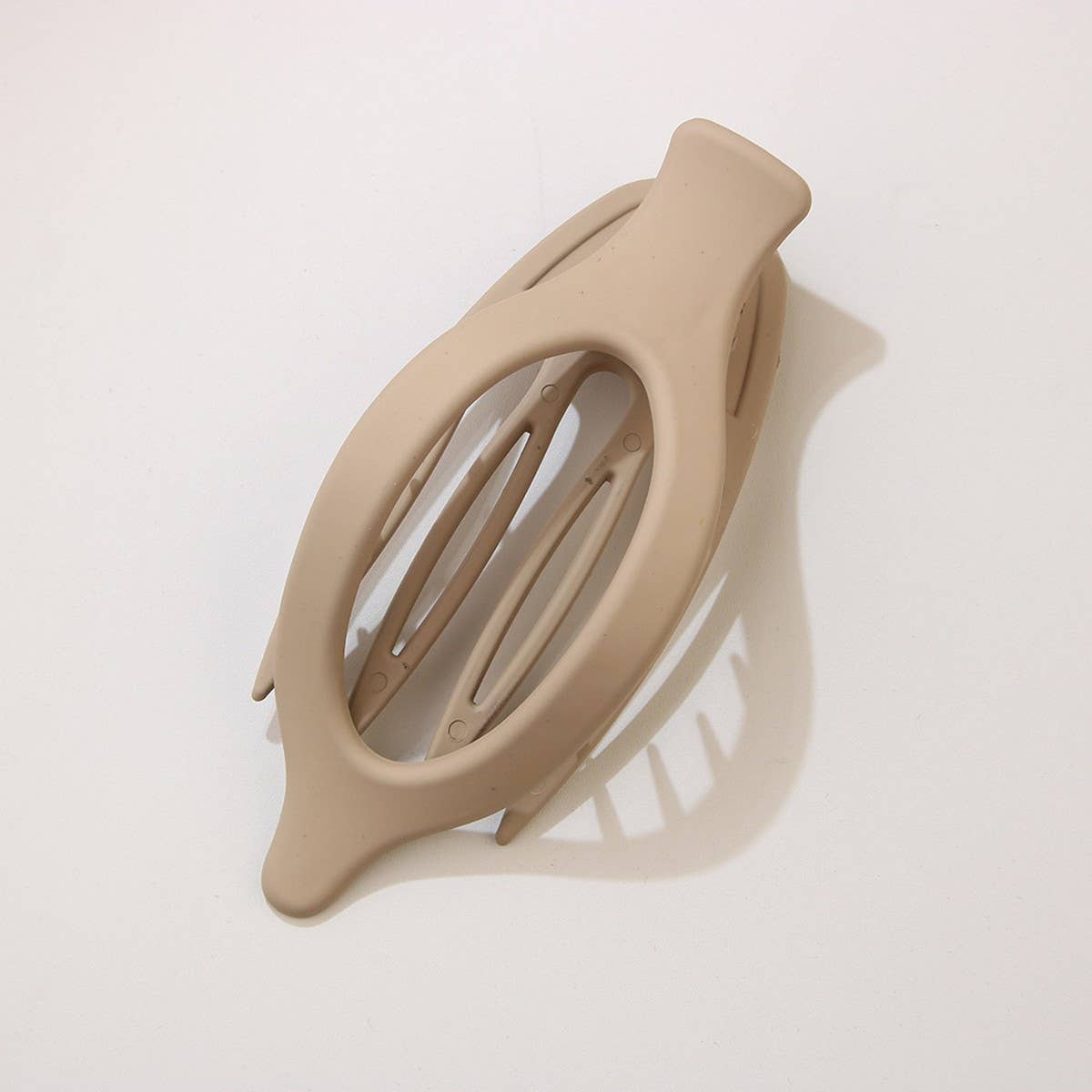 Glossy Matte Oval Hair Clip-Large Duckbill Style_Cwaha07479