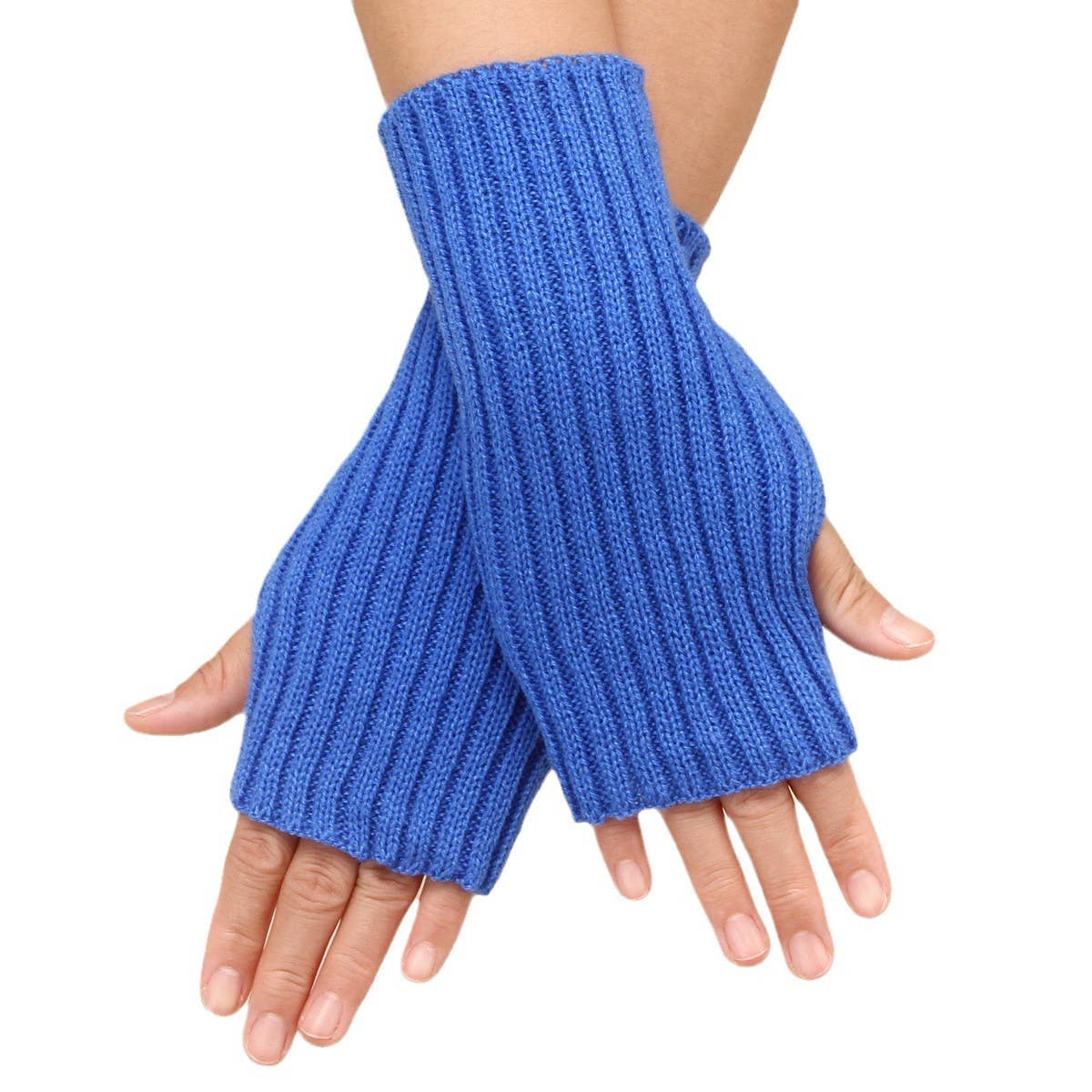 SIMPLE KNITTED WARM FINGERLESS GLOVES_CWAG0086