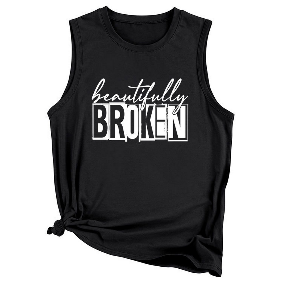 Wome Casual Plus Size Tank Top, Loose Fit_Cwttsl0422