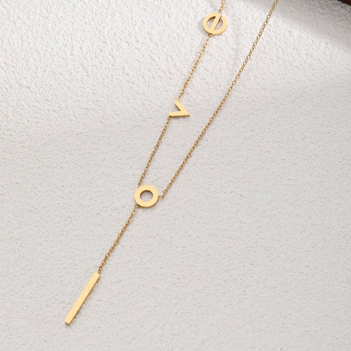 NICHE DESIGN TITANIUM STEEL NON FADING NECKLACE_CWMM3576