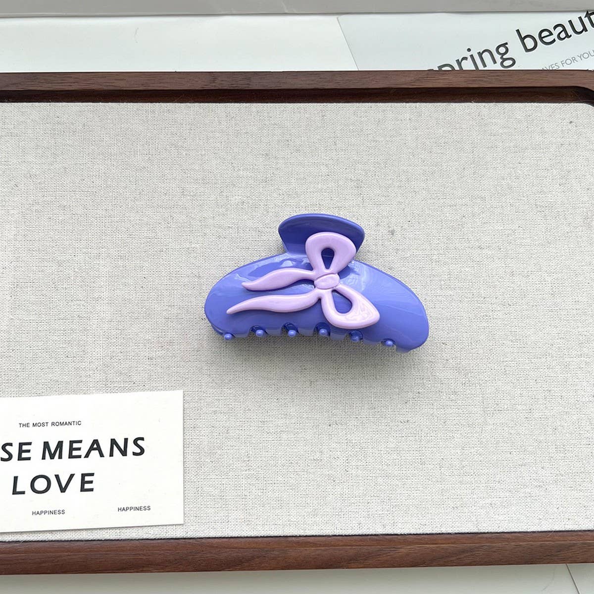 COLORFUL BOW ACETATE CLAW CLIP Y2K HAIR ACCESSORY_CWAHA5817