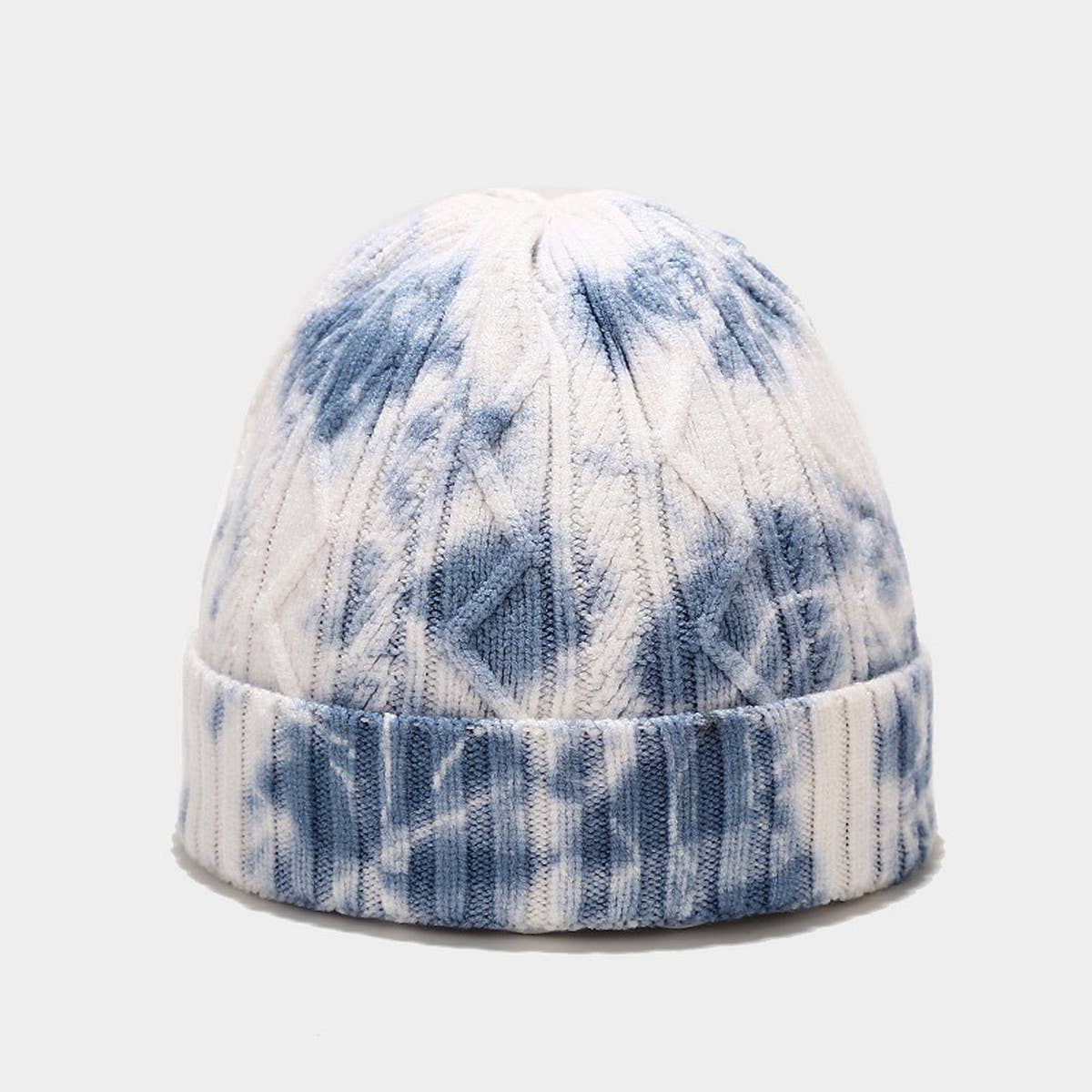 NEW WARM TIE DYE KNITTED HAT_CWAH1588