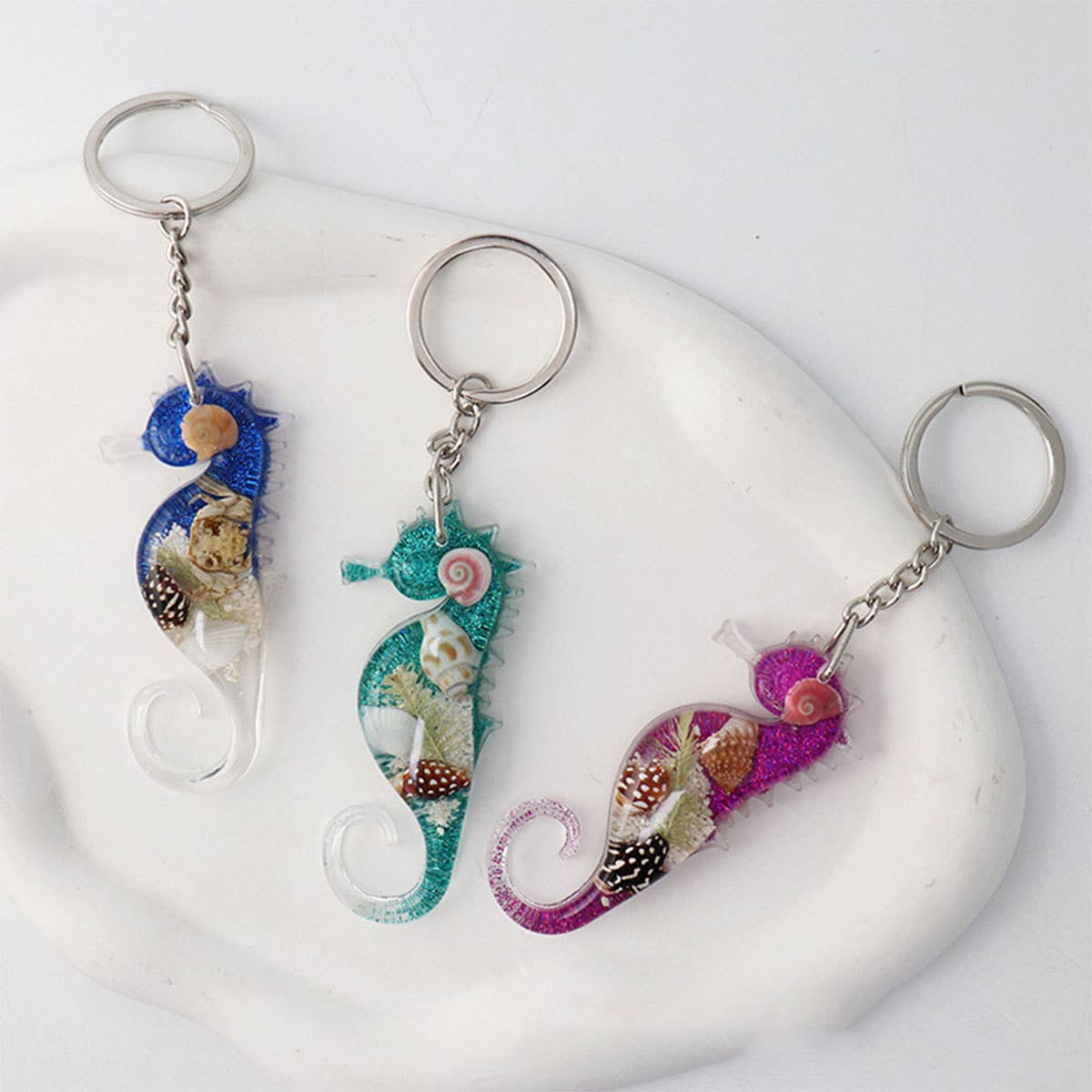 NEW CREATIVE SEAHORSE CAR KEYCHAIN PENDANT_CWMM3709