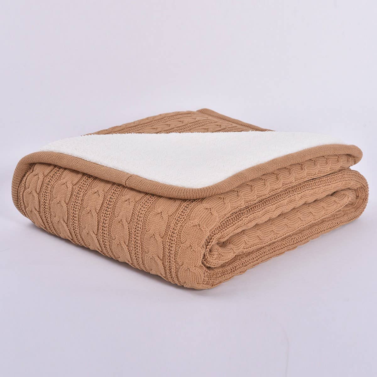 SOLID COLOR PLUSH KNITTED WOOL THROW BLANKET_CWMM2366