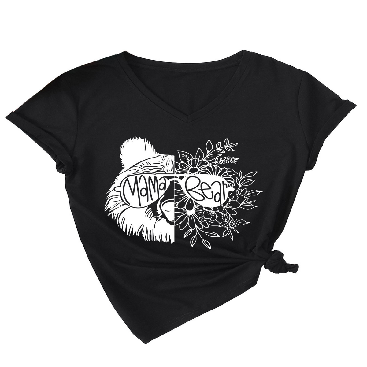 Trendy V-Neck Short Sleeve Shirt For Women