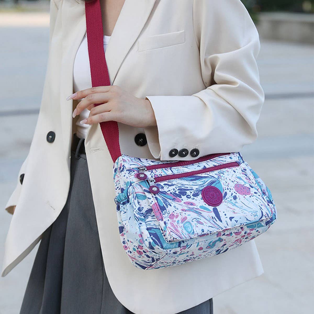 FASHION PRINTED SHOULDER CROSSBODY BACKPACK_CWAB3522