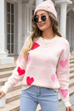 Women Casual Loose Round Neck Sweater_Cwoswl1451