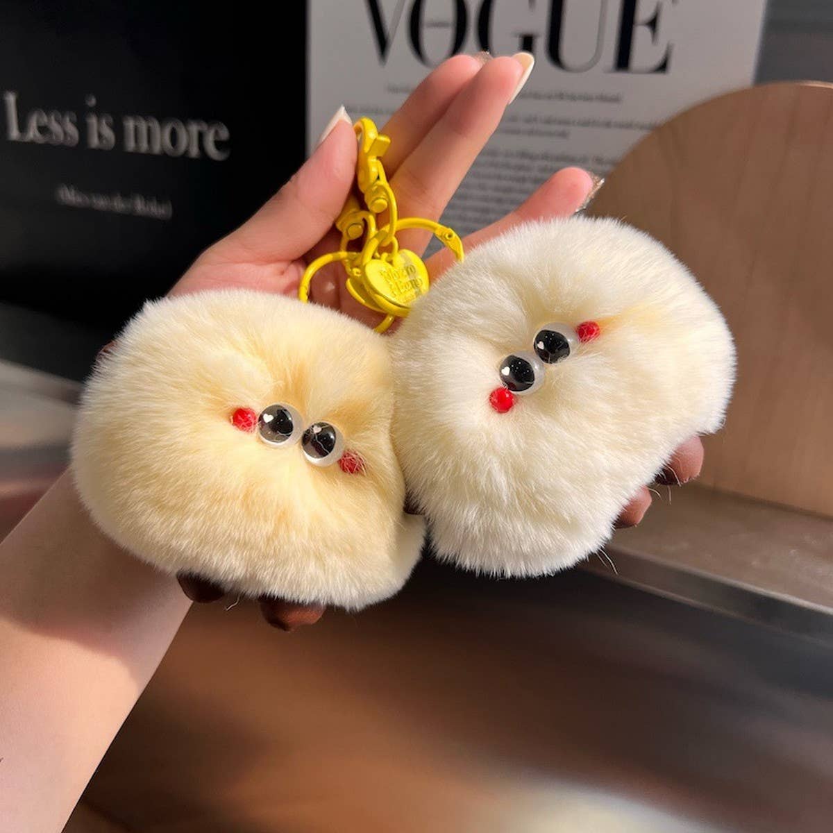 CUTE PLUSH BREAD CAR KEYCHAIN BAG ACCESSORIES_CWMM2593