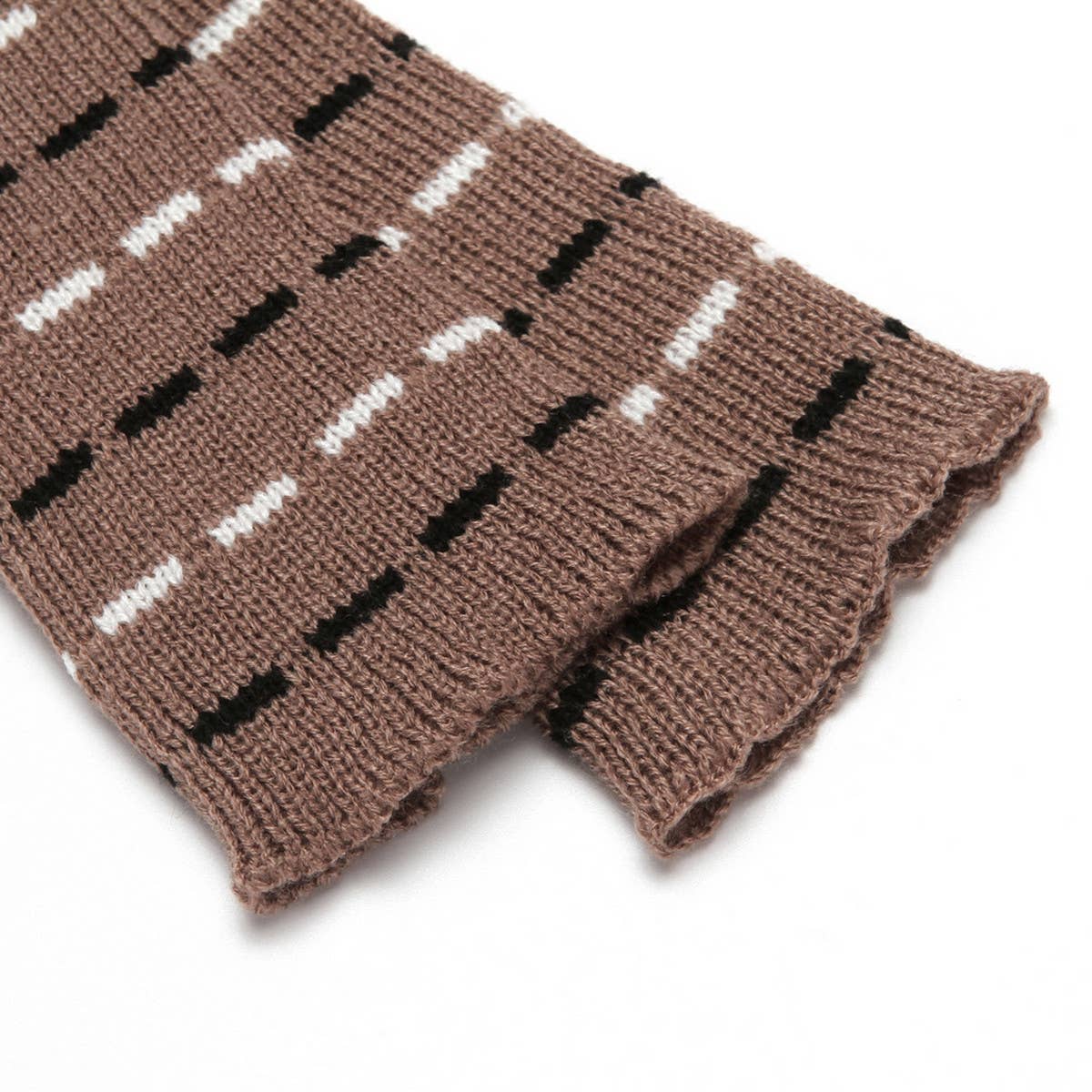 DOUBLE STRIPE WOOL KNEE SOCKS_CWMM1780