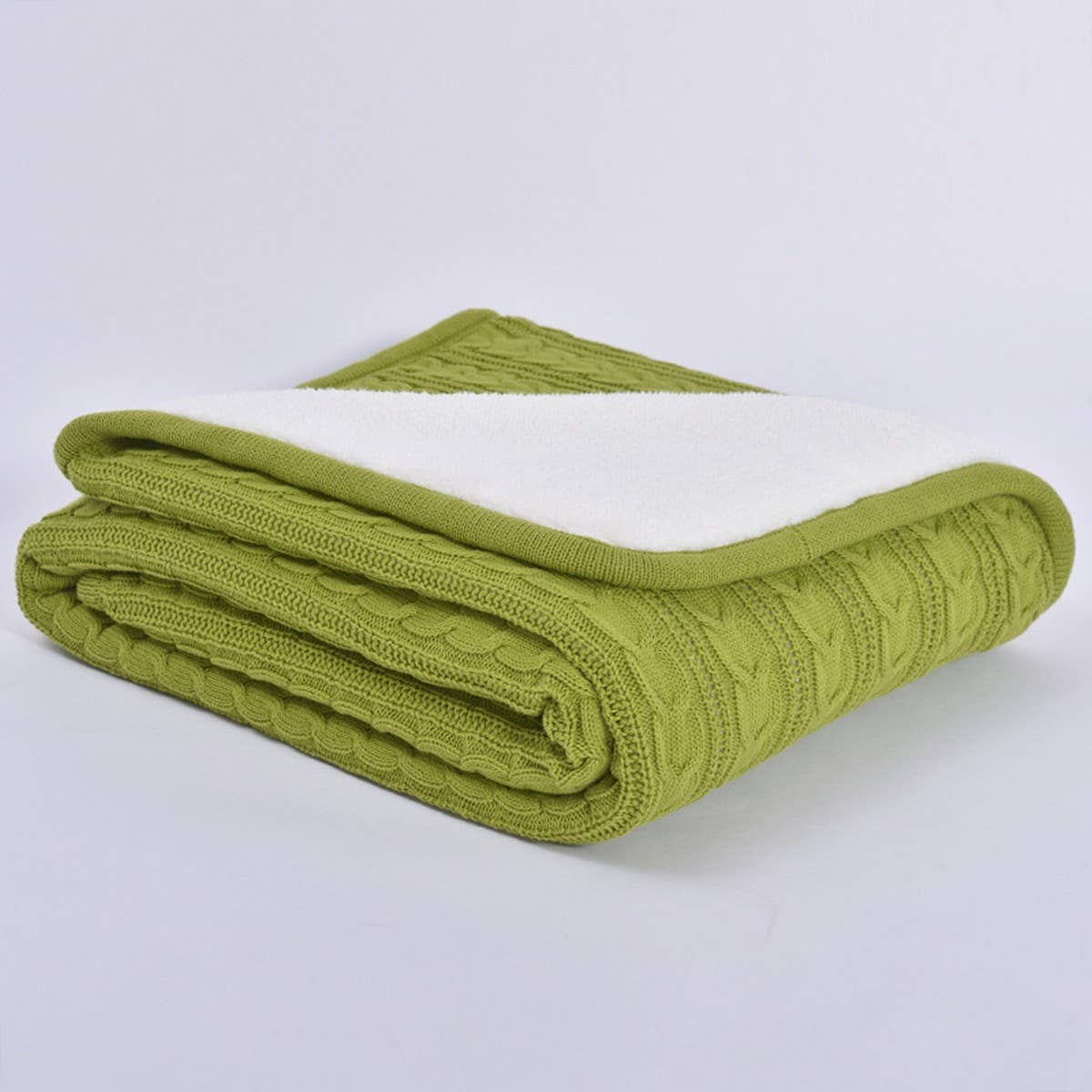 SOLID COLOR PLUSH KNITTED WOOL THROW BLANKET_CWMM2366
