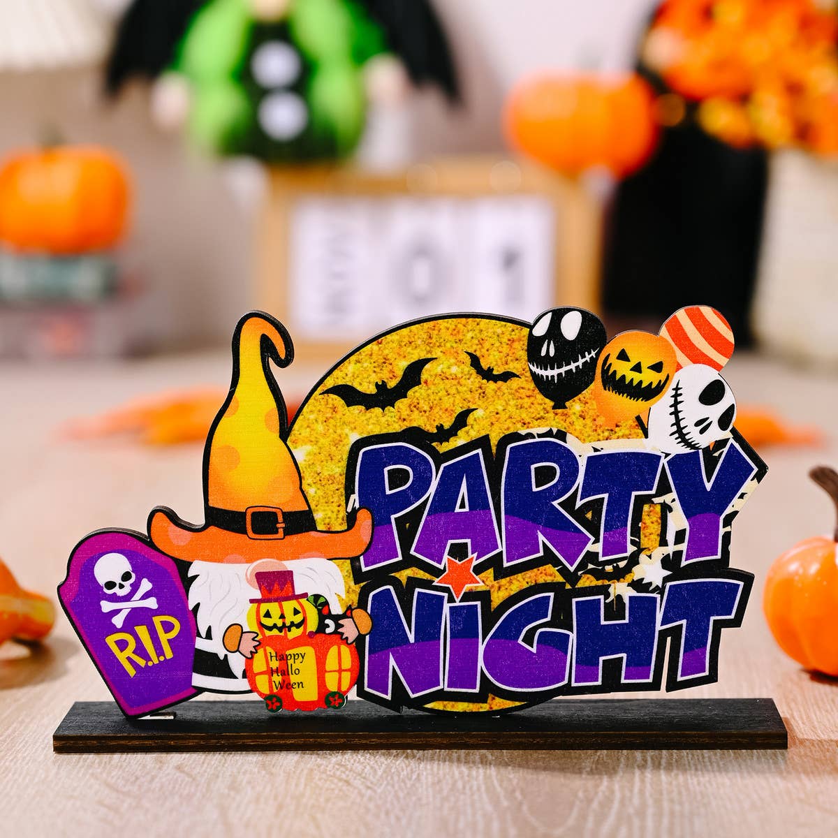 HALLOWEEN WOODEN DECORATIONS FOR HOME_CWMM1770