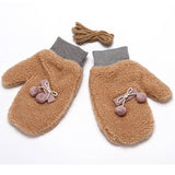 Winter Warm Knitted Rabbit Fur Gloves For Women_Cwag0263