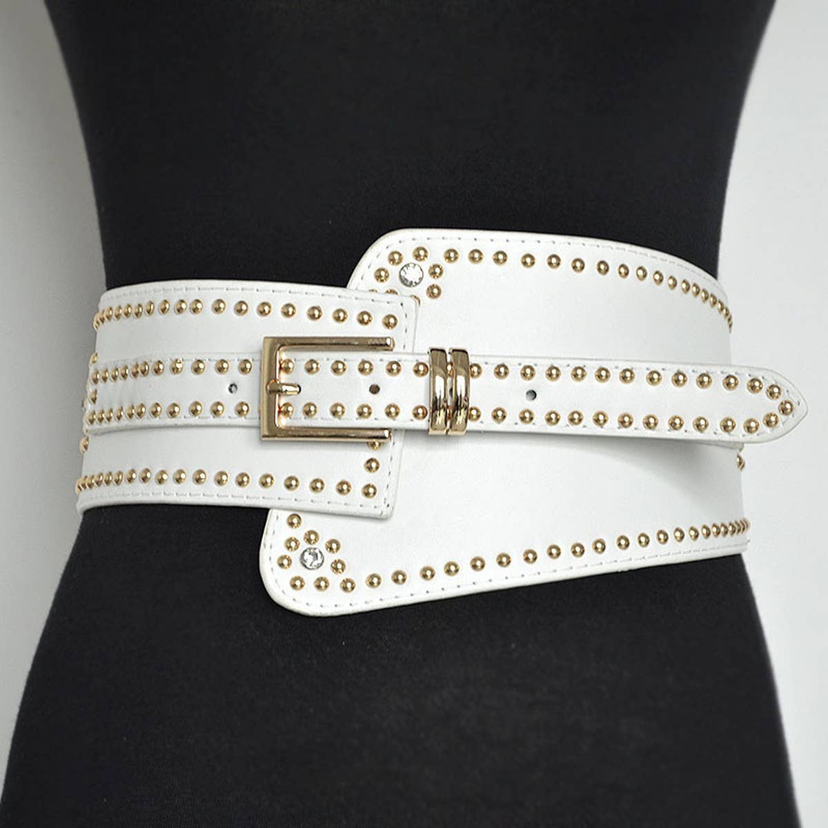 NEW FASHIONABLE FASHION RIVET WIDE BELT_CWABE0484
