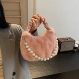 Winter Versatile Shoulder And Crossbody Plush Bag_Cwab3972