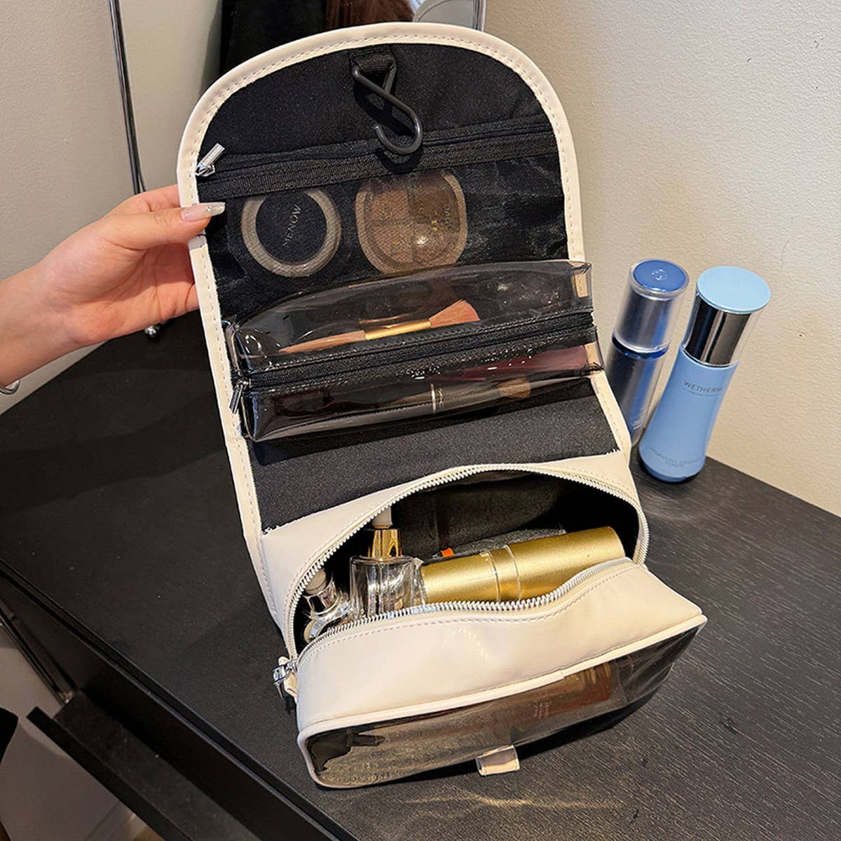 NEW SIMPLE PORTABLE LARGE CAPACITY COSMETIC BAG_CWAB4434