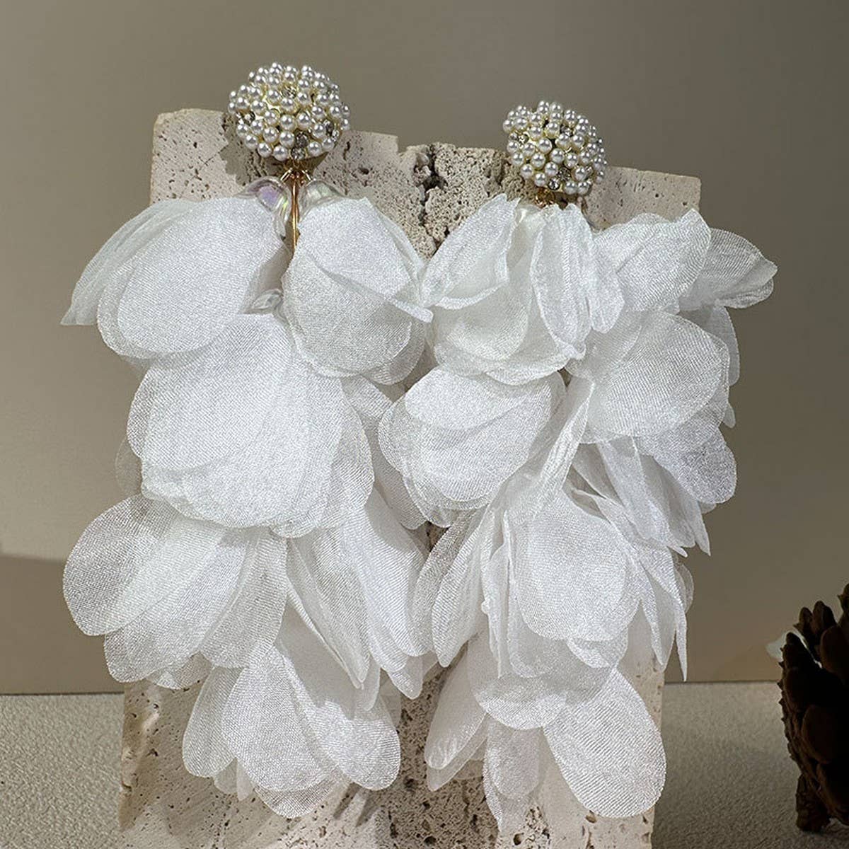 BOLD FOUR COLOR TASSEL EARRINGS STATEMENT DROPS_CWMM6175