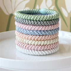 BOXED SMALL FRESH MIXED COLOR HAIR TIE 8 PIECE SET_CWAHA2438