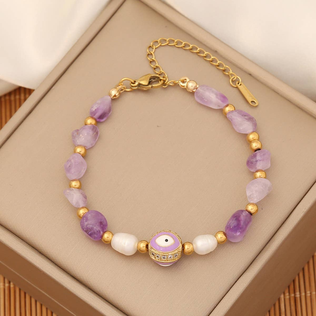 STYLISH AND SIMPLE NATURAL STONE BRACELET_CWAJE0641