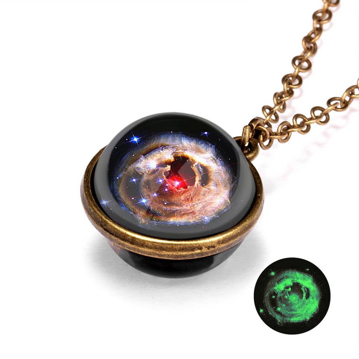 FASHION GALAXY UNIVERSE LUMINOUS NECKLACE_CWAJE2430