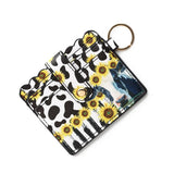 PU LEATHER CARD HOLDER WITH KEYCHAIN ID SLOT_CWAB4938