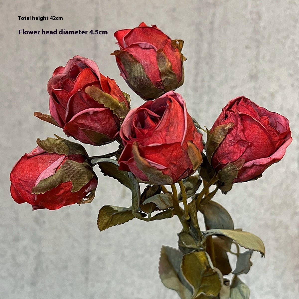 HIGH END BURNT EDGE ROSE BOUQUET FOR TABLE DECOR_CWMM6588