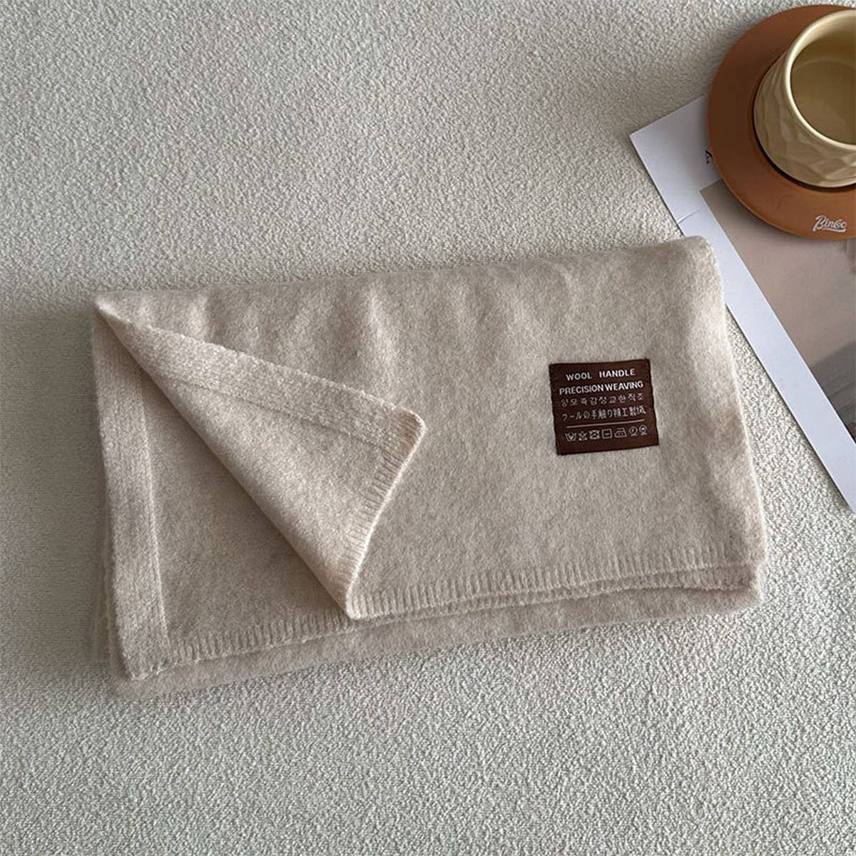 BLEND KNIT SCARF STRETCHY WARM UNISEX WRAP_CWASC2311