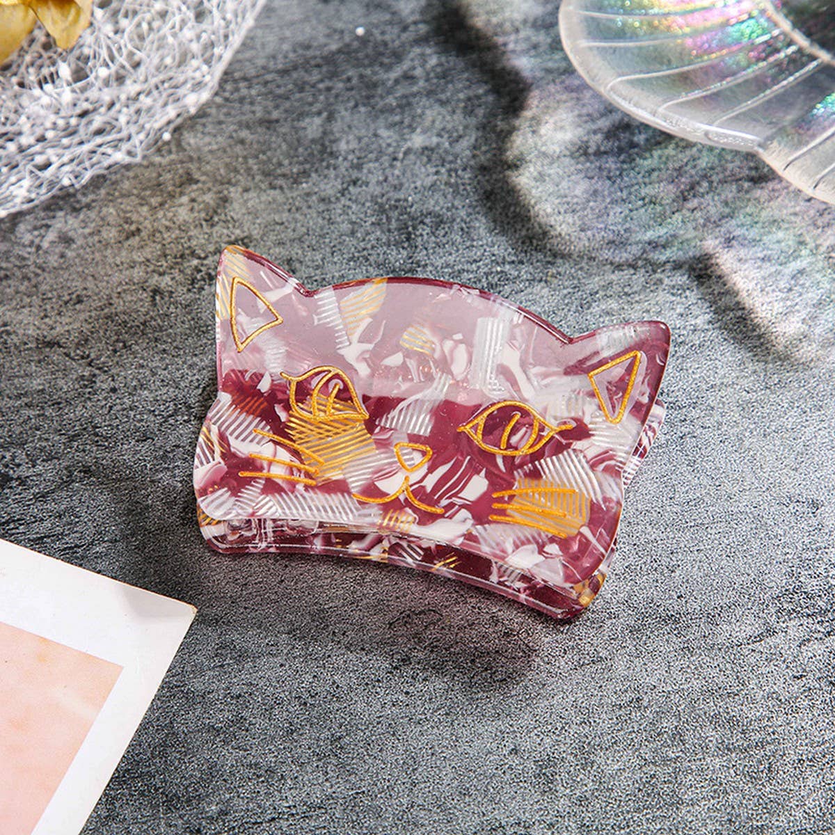 Cwaha1310_Cute Kitten Series Hair Claw Clip