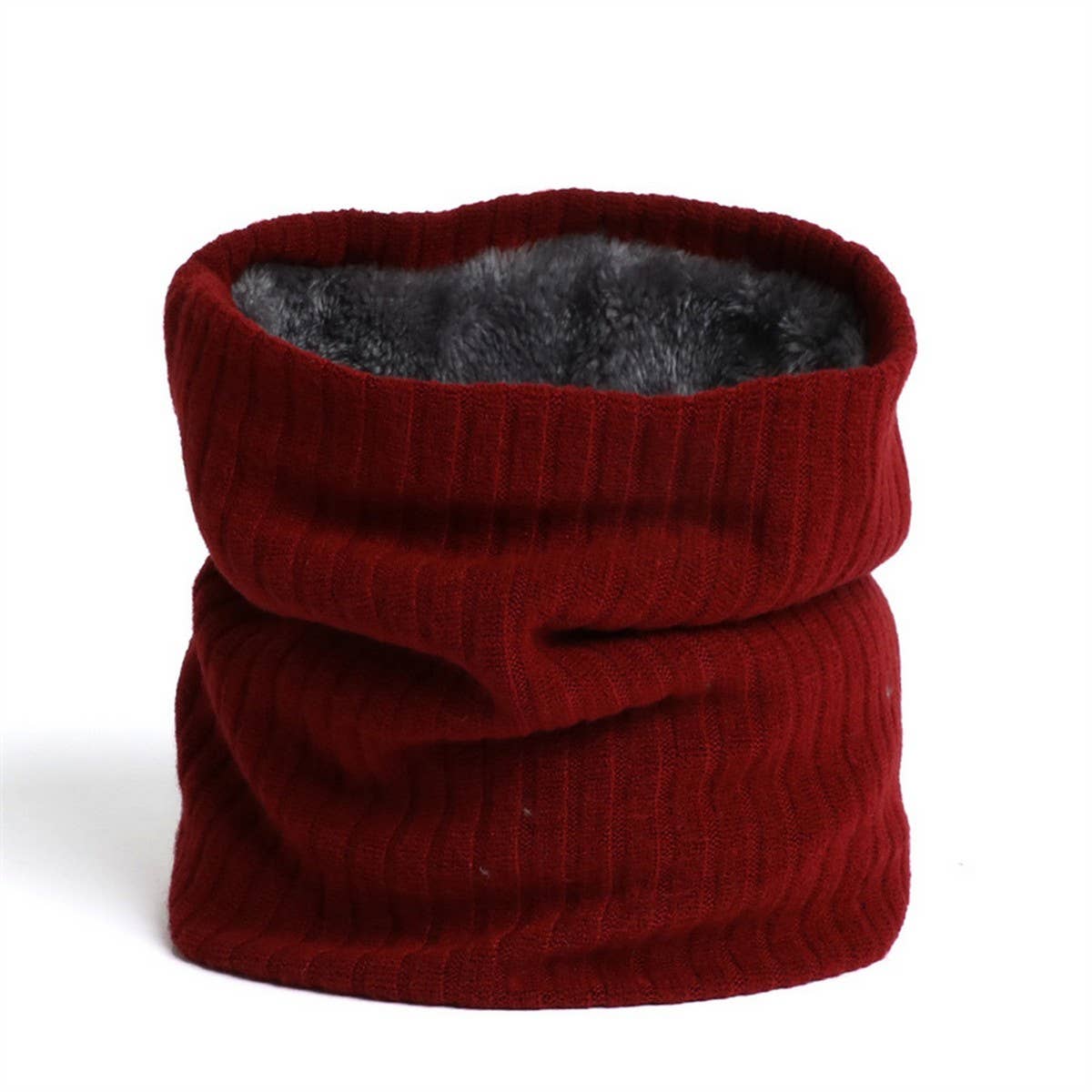 SOLID COLOR PLUS VELVET ELASTIC WARM NECK GAITER_CWASC1023