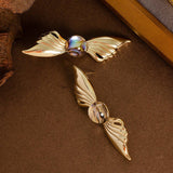 ANGELS WINGS ABALONE SILVER NEEDLE EARRINGS_CWMM4337