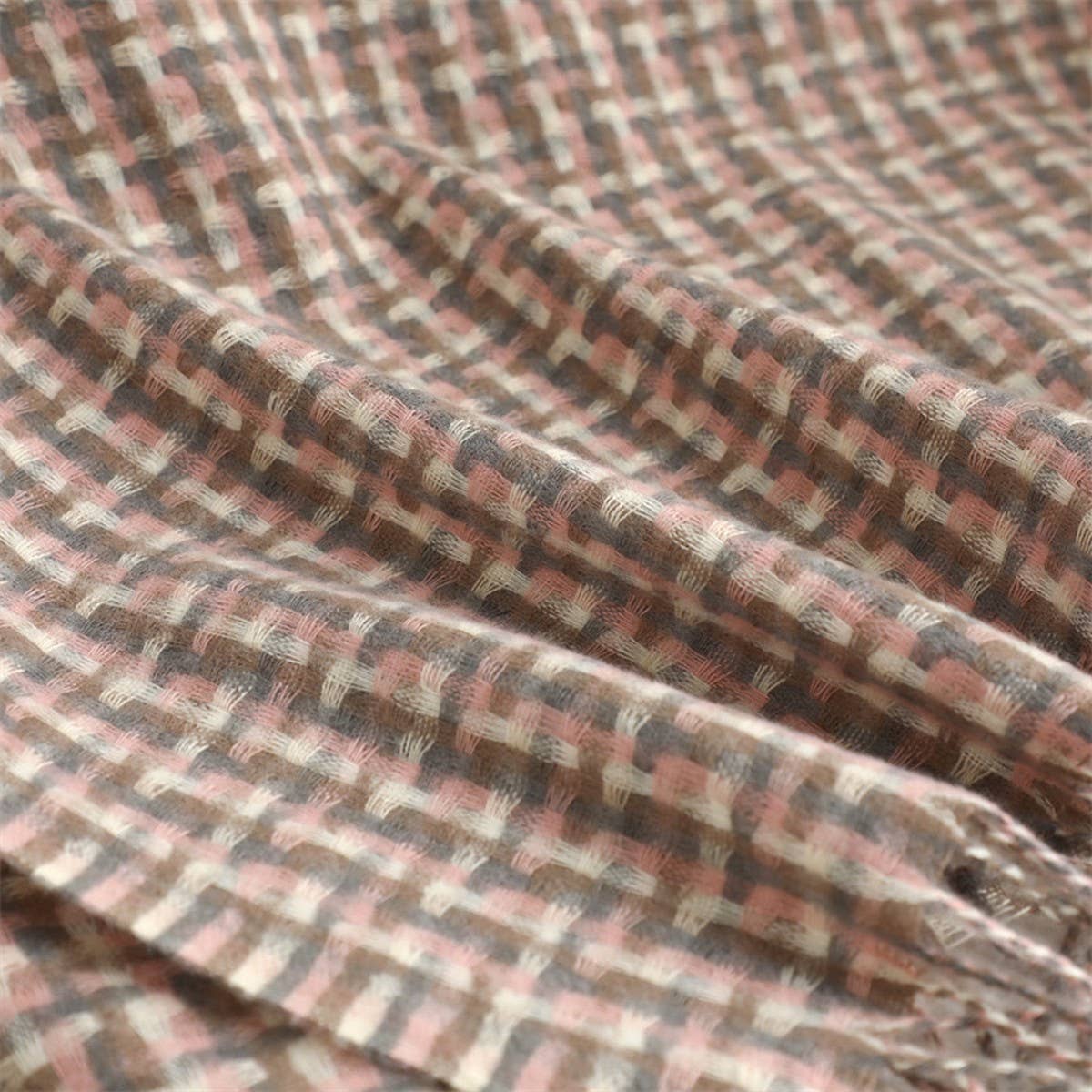 NEW RETRO BRITISH PLAID WARM SCARF_CWASC1441