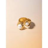 PERSONALIZED ALL MATCH IRREGULAR OPEN PEARL RING_CWAJE1795