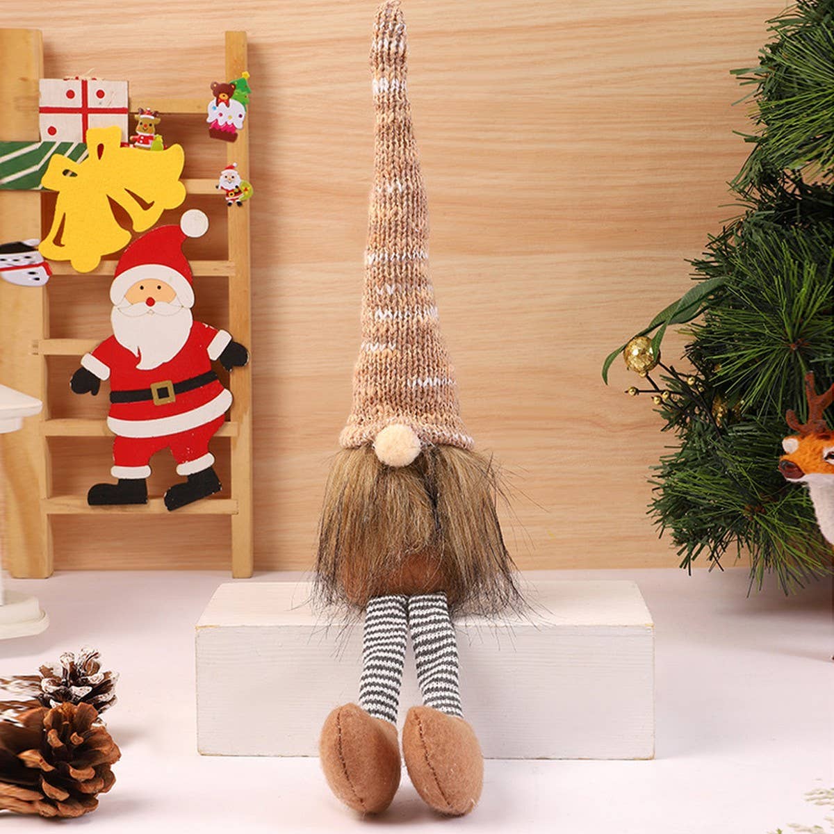 CHRISTMAS DECORATIONS FACELESS DOLL FIGURINE_CWMM2843