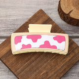 HORSE HEAD PATTERN LEATHER WESTERN HAIR CLAW CLIPS_CWASC1633