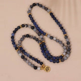 108 BLUE VEIN NETWORK STONE BEADED BRACELET_CWAJE3924
