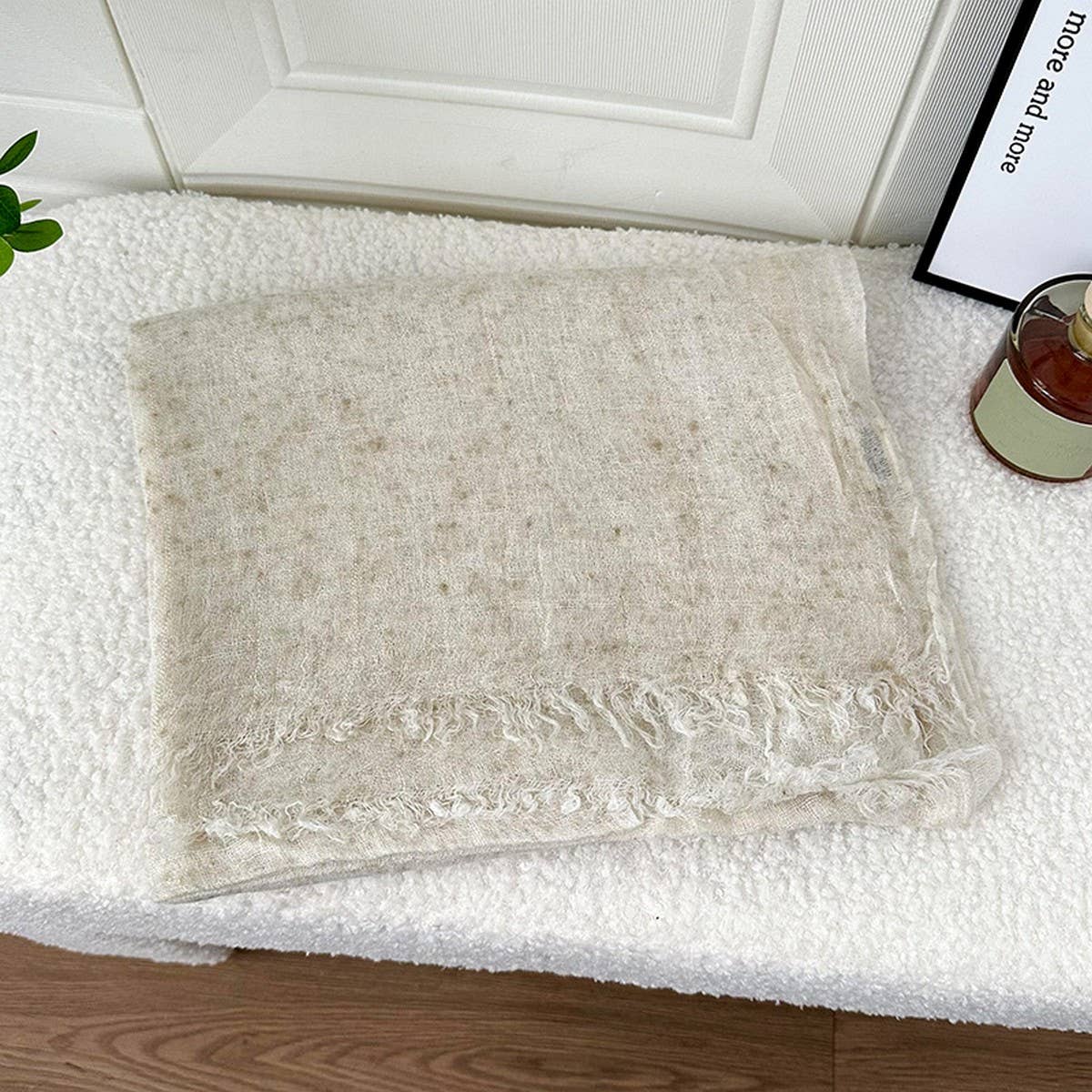 Contrast Color Spray Dyed Long Scarf Shawl_Cwasc1408