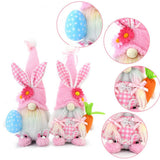 EASTER BUNNY PLUSH DOLL PINK DOLL ORNAMENTS_CWMM3472