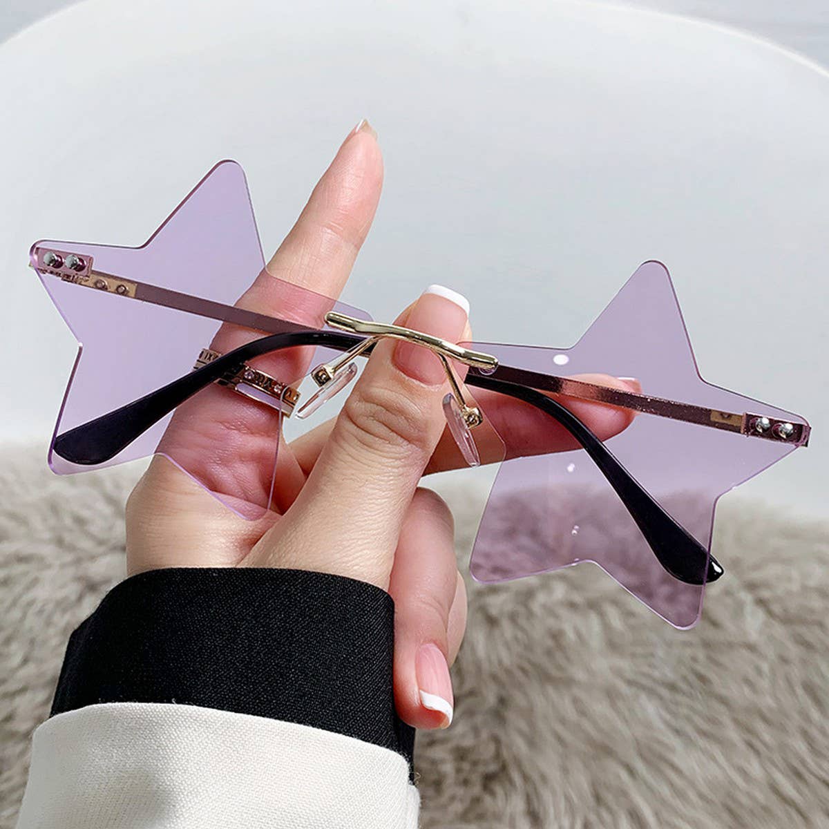 STAR SHAPEDR SUNGLASSES FASHION PARTY GLASSES_CWASG0348