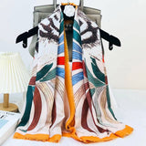 BOLD FLORAL ANIMAL SILK BLEND WRAP_CWASC0890