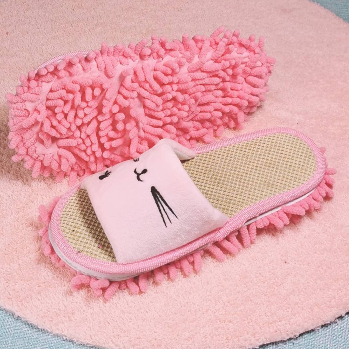 Washable Mop Slippers Mop Shoes Dusting Slippers