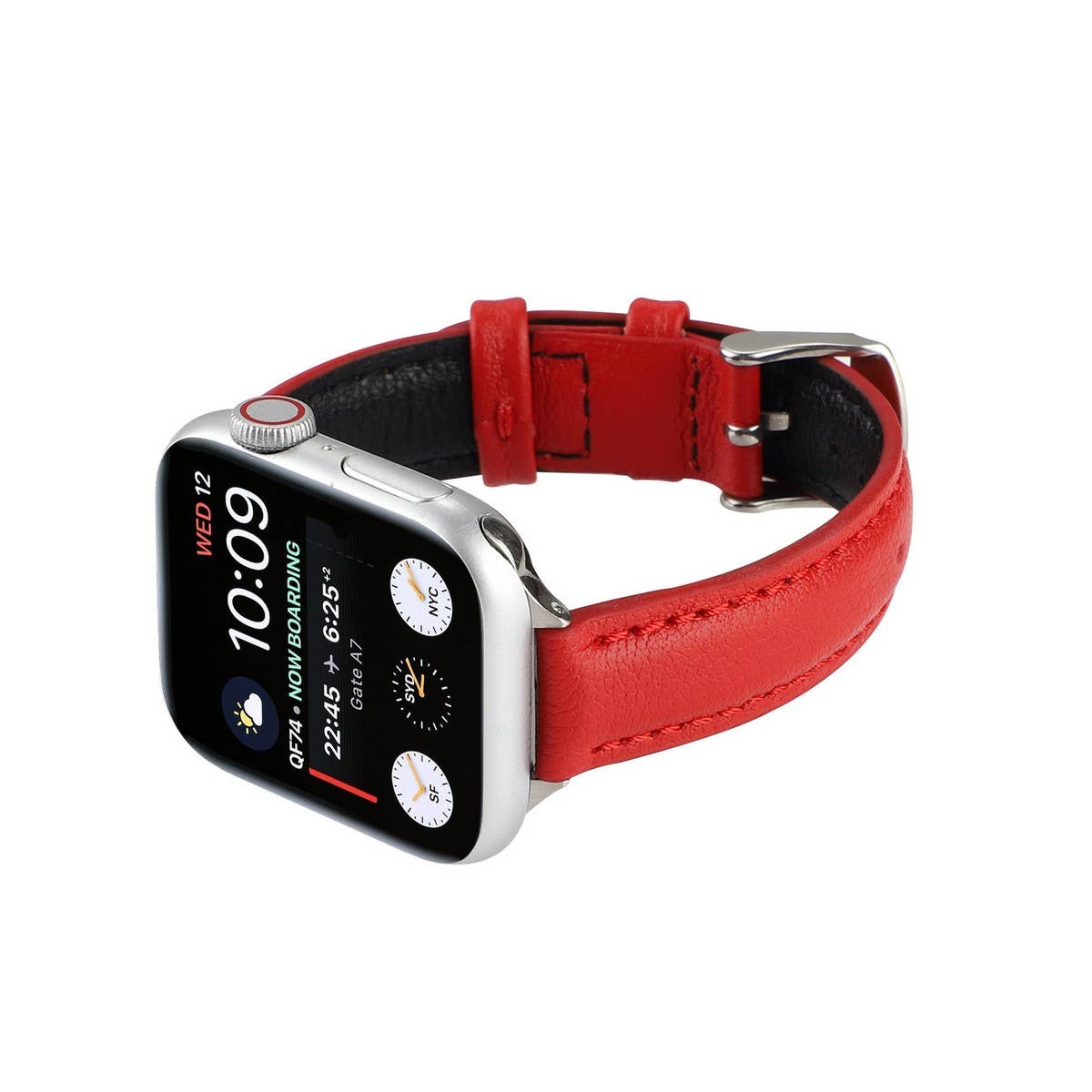 IWATCH9 1SE WOMENS APPLE WATCH8 SLIM LEATHER STRAP_CWWW0073