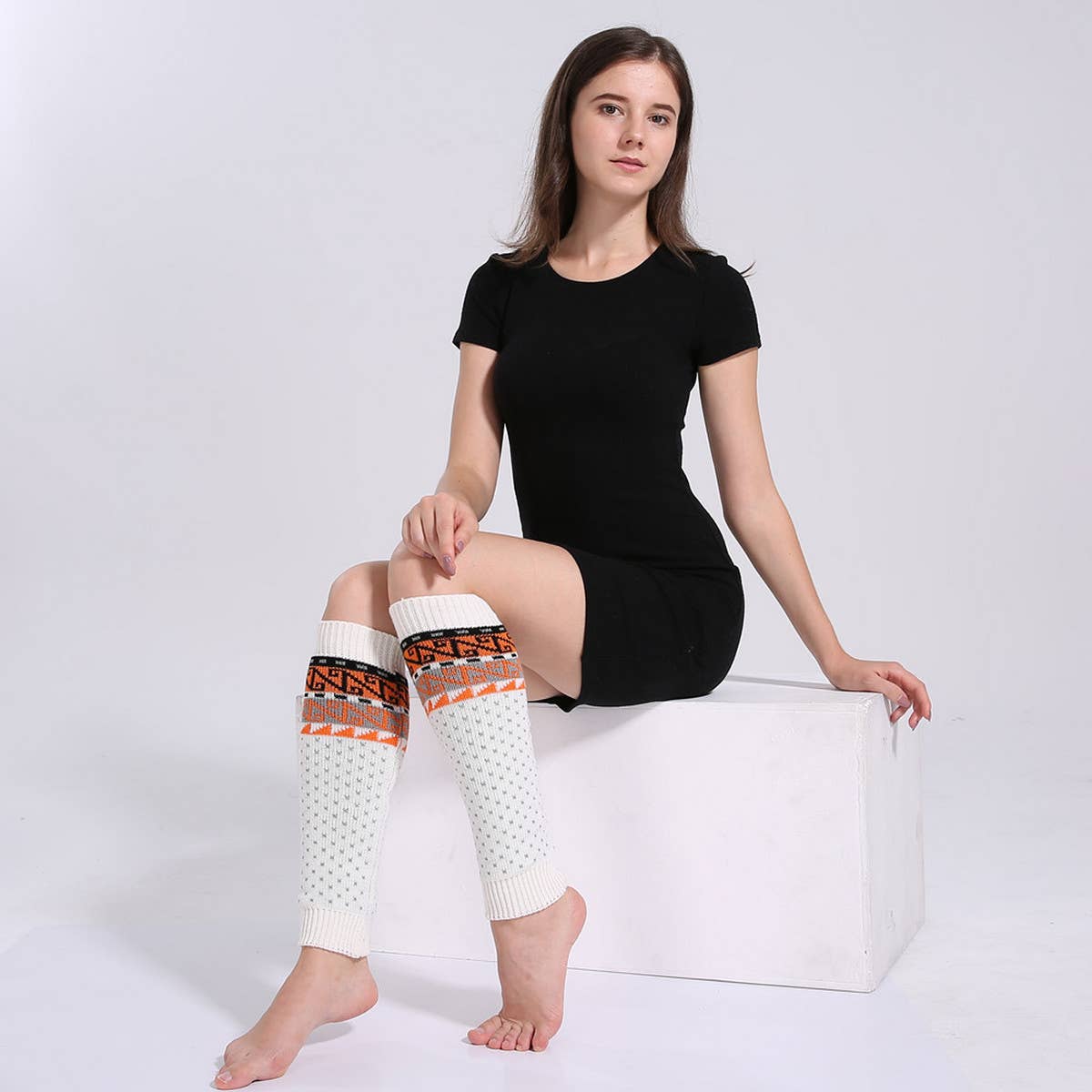 COLORBLOCK BOHEMIAN WOOL PILE SOCKS_CWMM1787