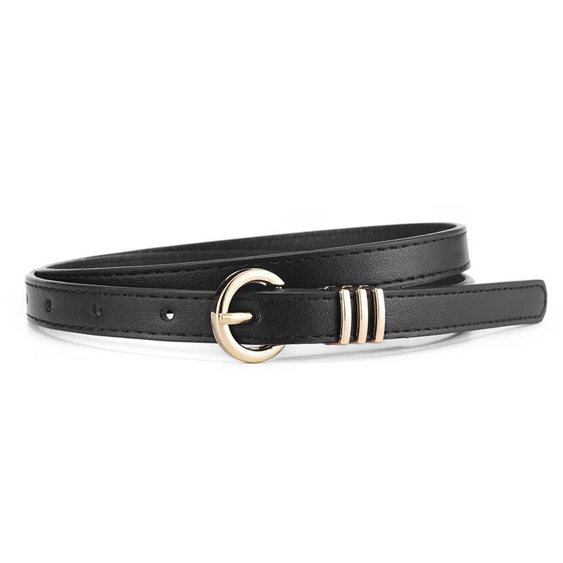 Vintage Leather Skinny Womens Belt