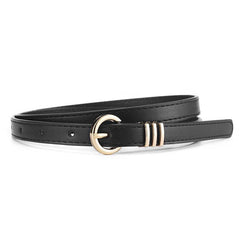Vintage Leather Skinny Womens Belt