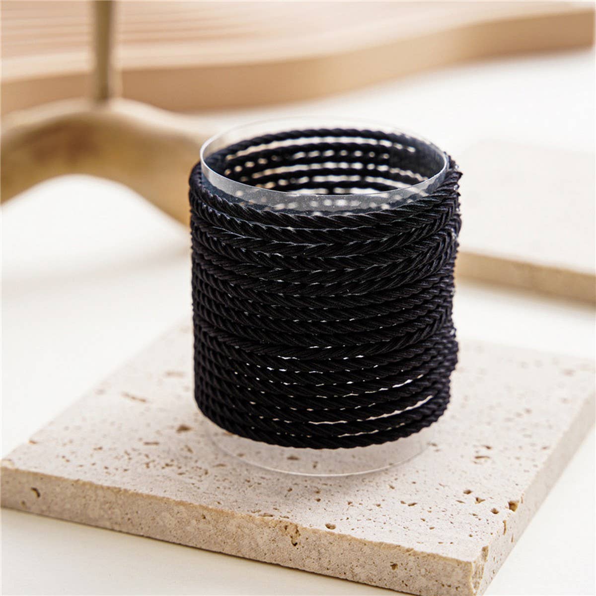 BLACK COFFEE COLOR SET HAIR TIES_CWAHA0332