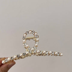 FRENCH ALLOY HAIR CLAW PEARL RHINESTONE DECOR_CWAHA0619