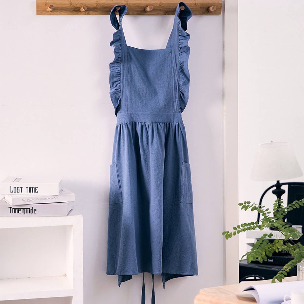 Cwmm1834_Stylish Cotton Household Kitchen Apron