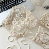 LACE SUN PROTECTION TRIANGLE BANDANA HEADSCARF_CWASC0838