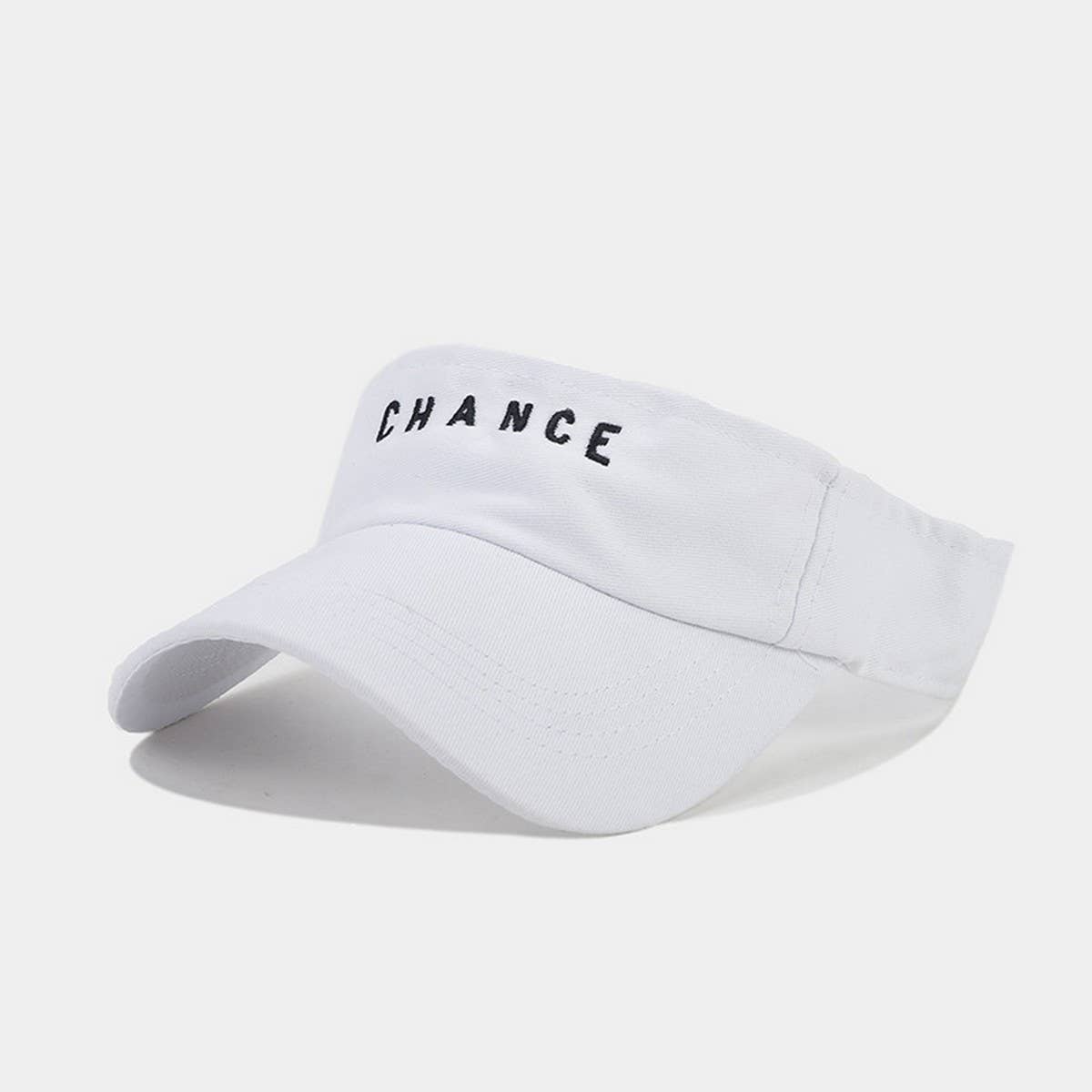 EMBROIDERED LETTER VISOR HAT SUMMER SUNSHADE CAP_CWAH3304