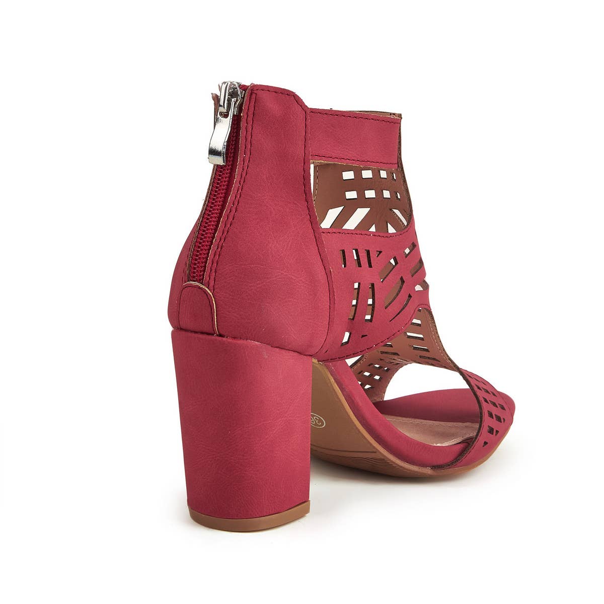 HOLLOW HIGH HEELED SANDALS WITH THICK HEELS_CWSHH0005